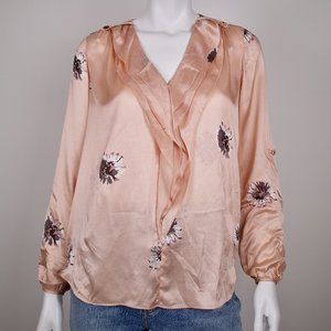 Rebecca Taylor Shadow Daisy Blouse | Ballet | Size 6
